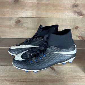 Nike hypervenom phelon II FG kids youth size 6 soccer cleats black athletic shoe